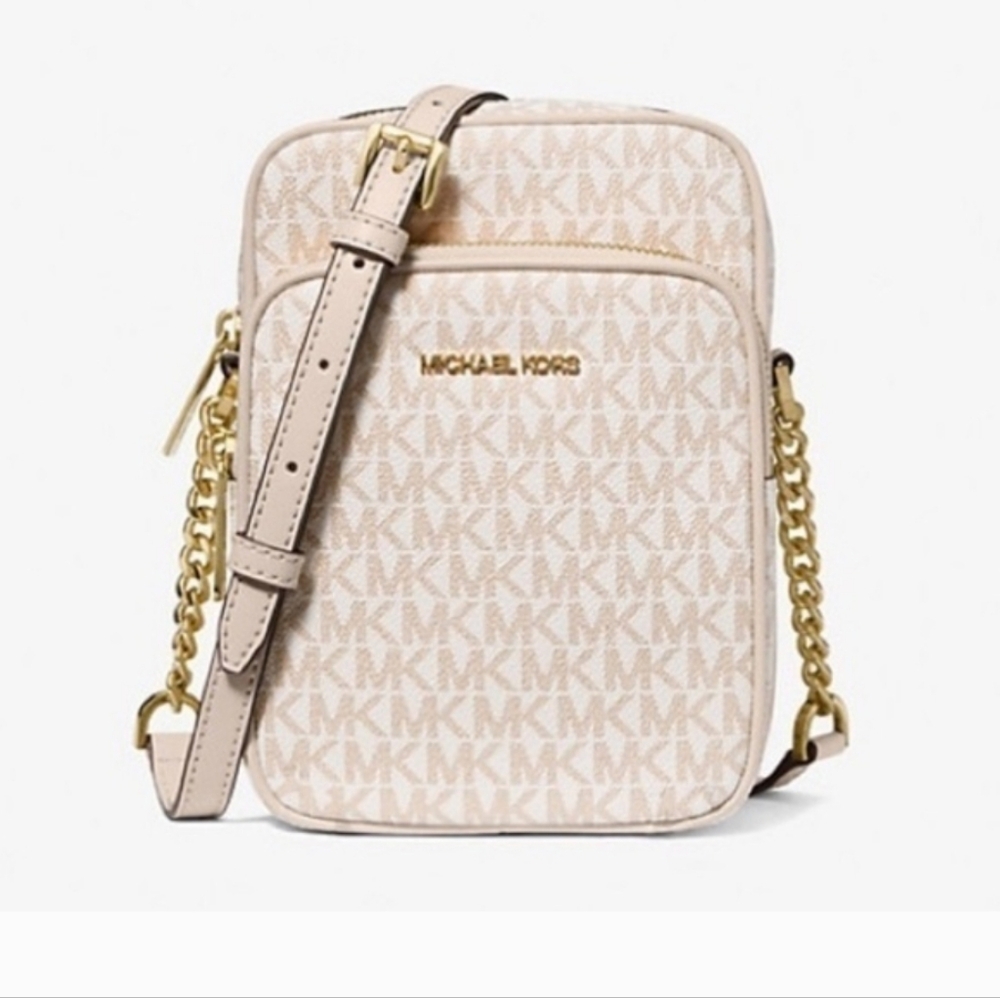 Michael Kors Jet Set Travel Vanilla Crossbody